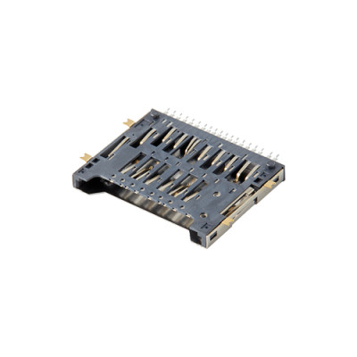 SD 4.0 Card Connector Push-Pull Top Mount Height 3.13mm