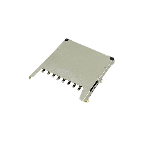 Micro SD Card Connector, Push-Push Style, Top Mount Type, Height 1.15mm, Support Customization.