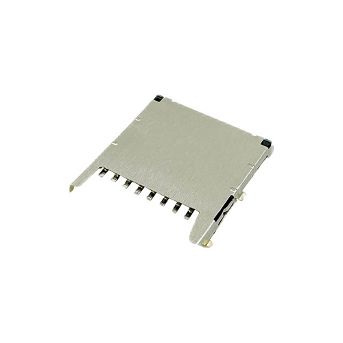 Micro SD Card Connector, Push-Push Style, Top Mount Type, Height 1.15mm, Support Customization.