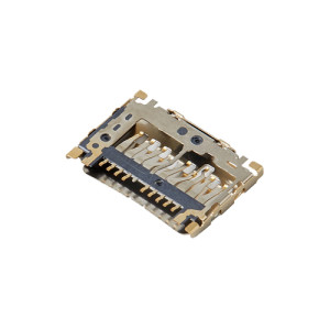 Micro SD Card Connector, Push-Pull Style, Top Mount type, Height 1.15mm, Support Customization.