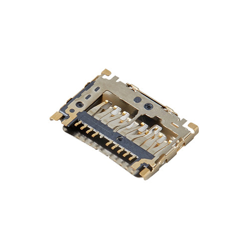 Micro SD Card Connector, Push-Pull Style, Top Mount type, Height 1.15mm, Support Customization.