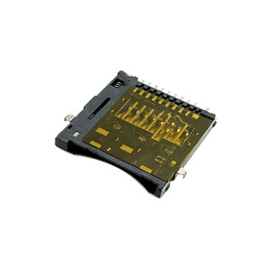 Micro SD Card Connector | Push-Push Sink Bottom Mount Type | Height 1.75mm | Support Customization.