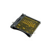 Micro SD 3.0 卡连接器，推拉式沉底安装类型，高度 1.75 毫米支持定制。