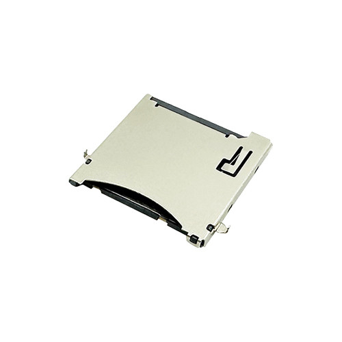 Micro SD Memory Card Connector Push-Push Sink Top Mount 1.35mm Type Height 1.75mm Support Customization