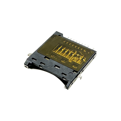 Micro SD Memory Card Connector Push-Push Sink Top Mount 1.35mm Type Height 1.75mm Support Customization