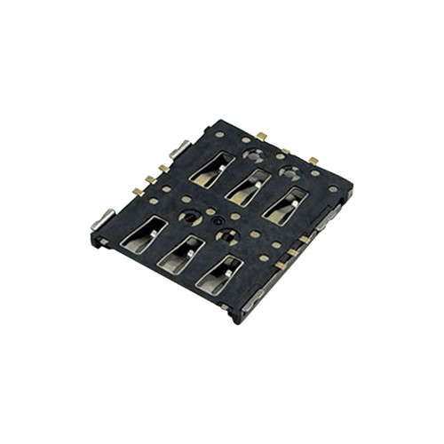 Nano SIM Card Connector, Push-Pull Type, Height 1.10mm, Support Customization.