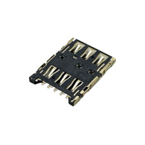 Nano SIM Card Socket Push-Pull Height 1.20mm