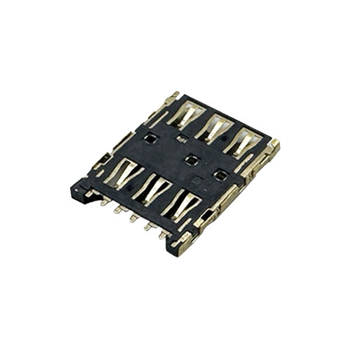 Nano SIM Card Connector, Push-Pull Type, Height 1.20mm, Support Customization.