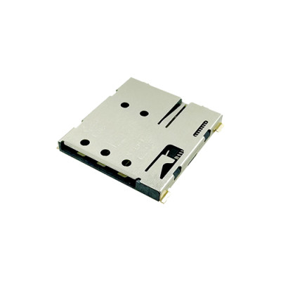 Nano SIM Card Connector, Push-Push Type, Height 1.35mm, Support Customization.