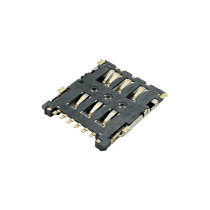 Nano SIM Card Connector Hinge Type Height 1.43mm