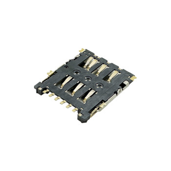 Nano SIM Card Connector Hinge Type Height 1.43mm
