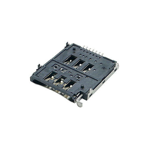 Nano SIM Card Connector, with tray Type, Height 2.10mm, Support Customization.