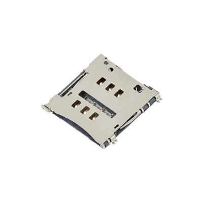 Micro SIM Card Connector, Push-Push Type, Height 1.50mm, Support Customization.