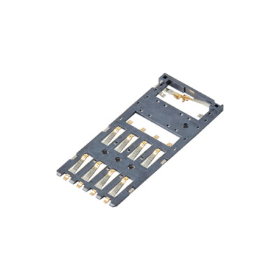 Smart Card Connector 8pin with 2 switches Height 0.45mm