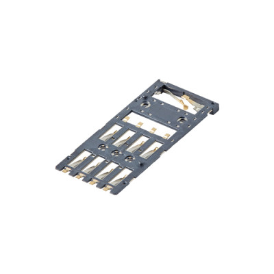 Smart Card Connector 8pin With 2 Switch Pins Height 0.45mm