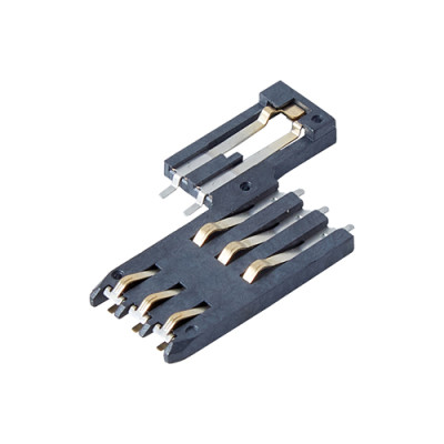 Smart Card Connector-IC Smart Card Connector 6pin with 2 switches Height 1.45mm Support Customization