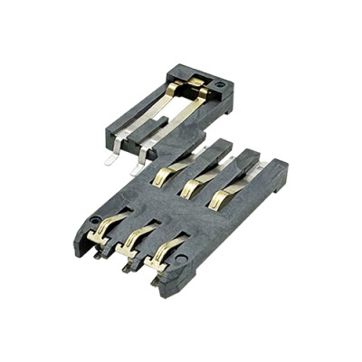 Smart Card Connector 6pin with 2 switches Height 2.00mm