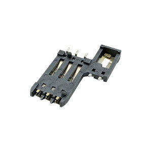 Smart Card Connector-IC Smart Card Connector 6pin with 2 switches Height 2.00mm Support Customization