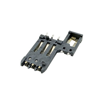 Smart Card Connector 6pins With 2 Switches Height 2.00mm