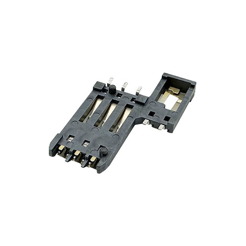 Smart Card Connector-IC Smart Card Connector 6pin with 2 switches Height 2.00mm Support Customization