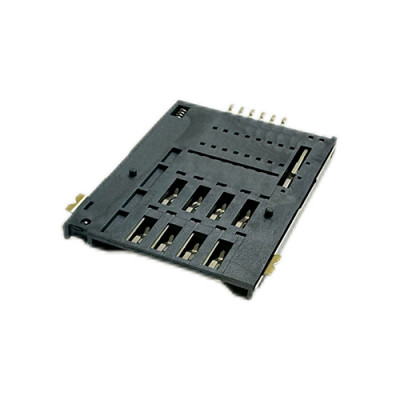 SIM Card Connector Push-Push Top Mount 6pin Height 1.85mm