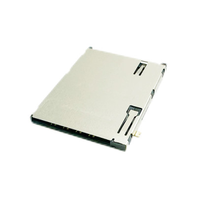 SIM Card Connector Push-Push 6pin With 1 Switch Pin Top Mount Height 1.85mm