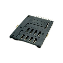SIM Card Connector Push-Push Top Mount Height 1.85mm