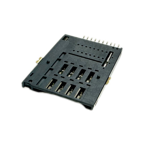 Mini SIM Card Connector, Push-Push type, top Mount Height 1.85mm, Support Customization.