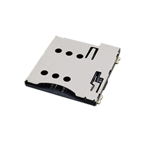 Micro SIM Card Connector, Push-Push Type, Height 1.35mm, Support Customization.
