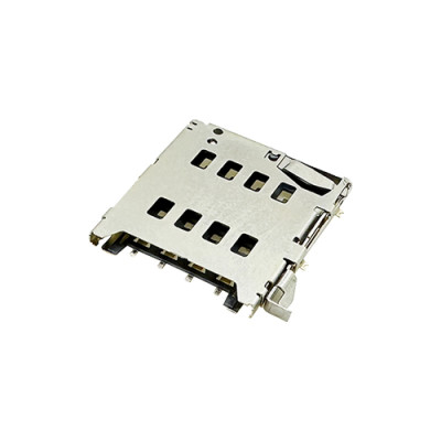 Micro SIM Card Connector, Top Mount Type, With Tray structure, Height 1.80mm, Support Customization.