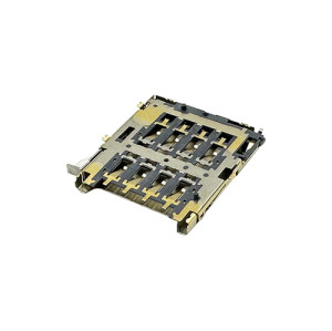 Micro SIM Card Connector, Top Mount Type, With Tray structure, Height 1.80mm, Support Customization.
