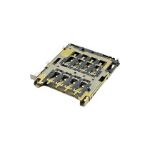 Micro SIM Card Connector Top Mount With Tray Height 1.80mm