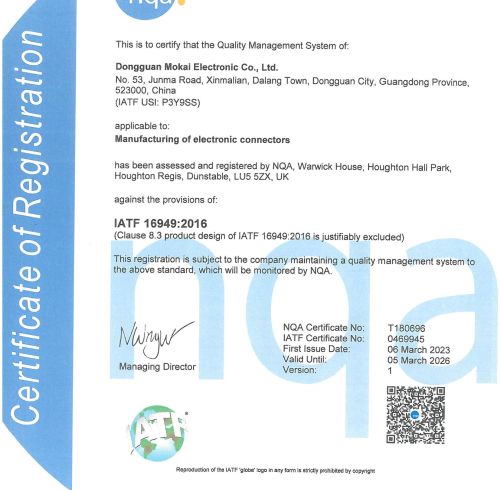 Certificate of Registration
