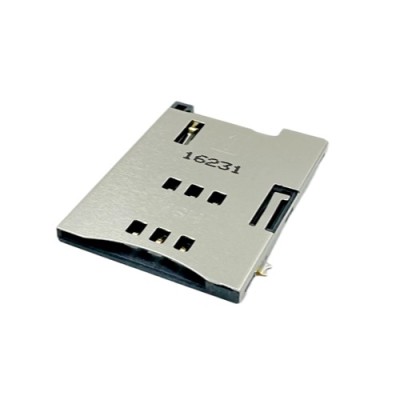 SIM Card Connector Push-Push type Top Mount Height 1.80mm