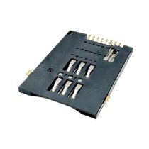 SIM Card Connector Push-Push Type Top Mount Height 1.80mm