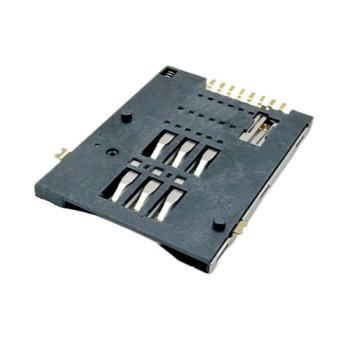 SIM Card Connector Push-Push Top Mount Height 1.80mm