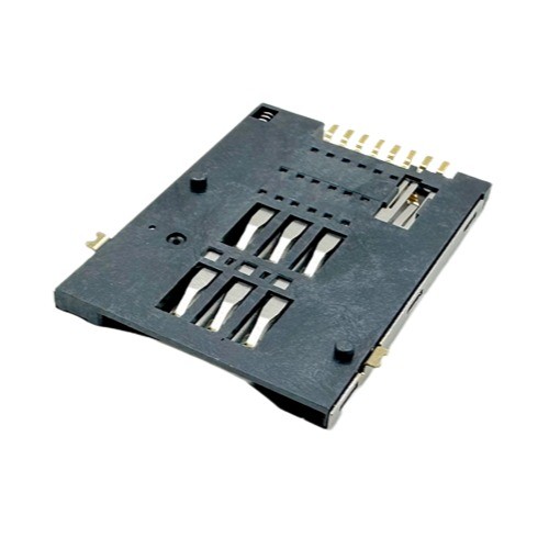 Mini SIM Card Connector | Push-Push type | Top Mount Height 1.80mm | Support Customization.