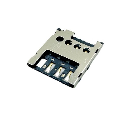 Micro SIM Card Connector, Push-Pull Type, Height 1.45mm, Support Customization.