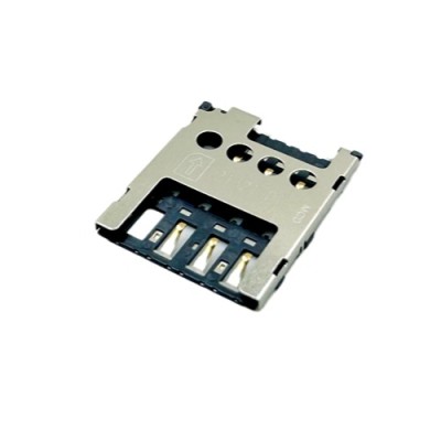 Micro SIM Card Connector, Push-Pull Type, Height 1.45mm, Support Customization.