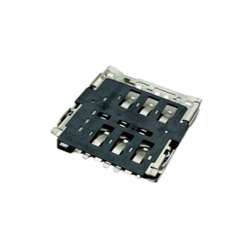 Micro SIM Card Connector Hinge Type Height 1.50mm