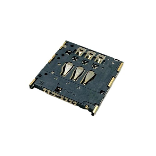 Micro SIM Card Connector, Push-Push Type, Height 1.42mm, Support Customization.