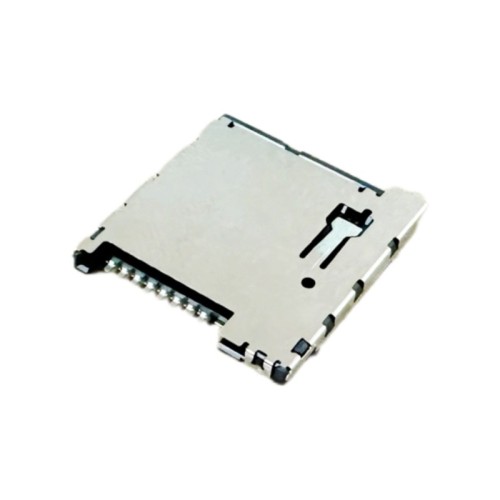 Micro SD4.0卡连接器，推推式，顶部安装类型，高度1.45mm，支持定制。