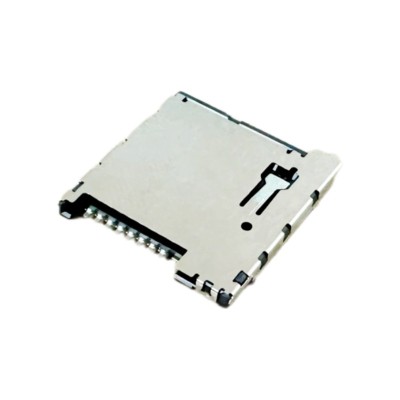 Micro SD4.0卡连接器，推推式，顶部安装类型，高度1.45mm，支持定制。
