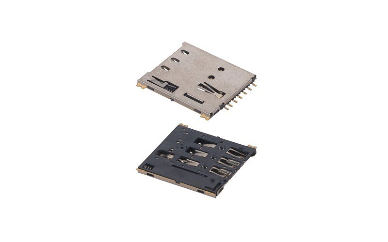 Nano SIM card connectors