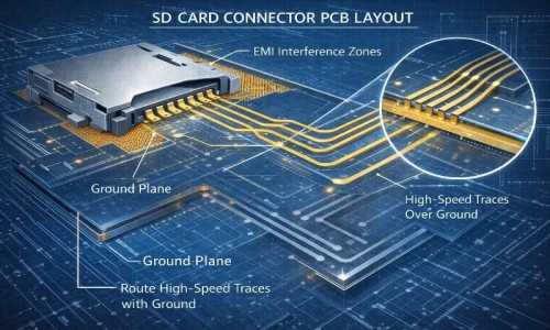 SD Card Connectors in the SD 8.0 Era: Engineering PCB Layout, EMI Control, and High-Speed Routing Guidelines