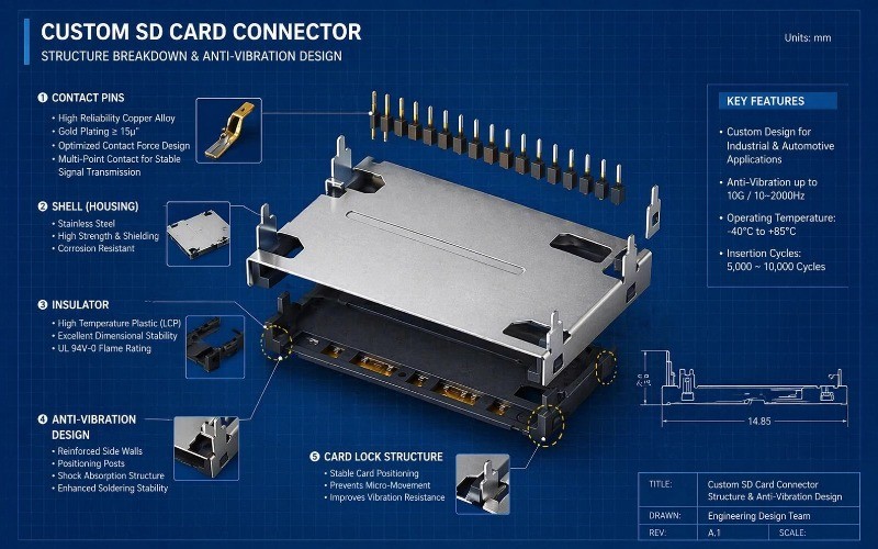 Why SD Card Connectors Fail in Harsh Environments — And How Custom Design Solves It