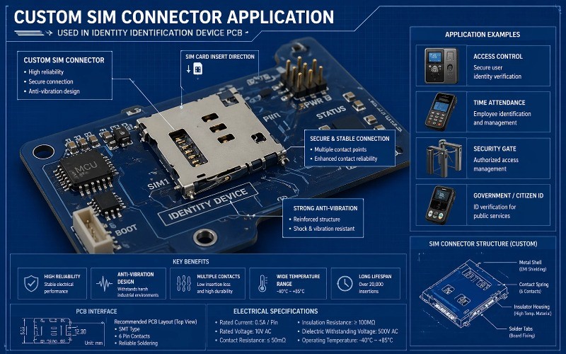 Why Custom SIM Card Connectors Are Critical for Identity & Authentication Devices