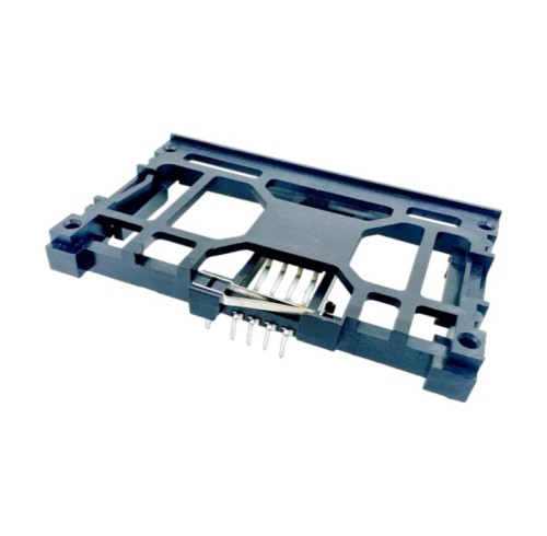 Smart Card Connector 8pin With 2 Switch Pins Height 7.45mm