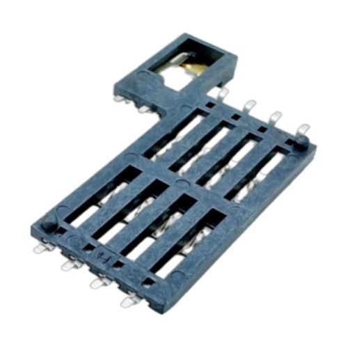 Smart Card Connector 8pins With 2  Right Switches Height 1.40mm