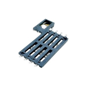 Smart Card Connector 8pins With 2  Right Switches Height 1.40mm